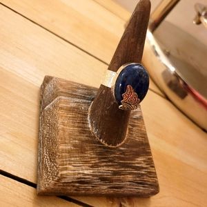 Lapis Lazuli Gemstone Ethnic Handcrafted Ring SZ 8